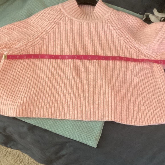 Club Monaco / Ralph Lauren Pink Salmon Crew Neck Sweater Knit Medium Like New - Picture 11 of 11